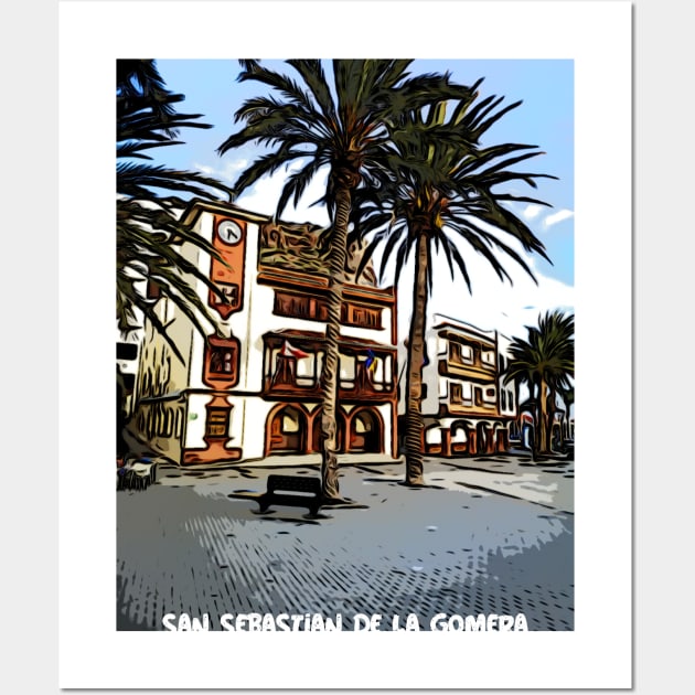 San Sebastian De La Gomera plaza Wall Art by lagomeratravel